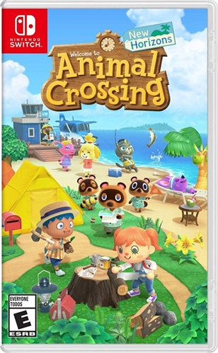 Capa da mídia física do jogo Animal Crossing para o console Nintendo Switch